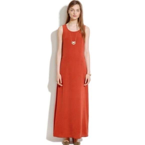 NWT Madewell Silk Maxi Dress (7) - Picture 1 of 3